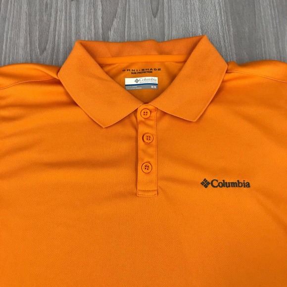 Lot of 2‎ Columbia Omni-Shade Sun Protection Men's Polo Shirts Size: Medium S/S - Picture 7 of 8